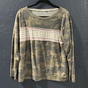 Camo long sleeve shirt